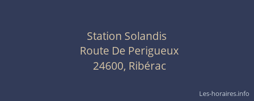 Station Solandis
