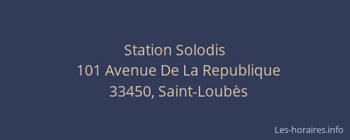 Station Solodis