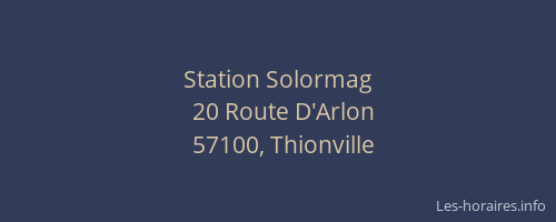 Station Solormag