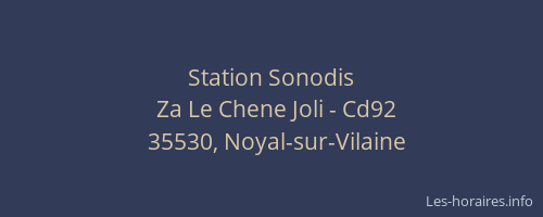 Station Sonodis