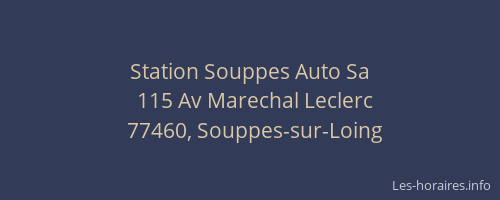 Station Souppes Auto Sa