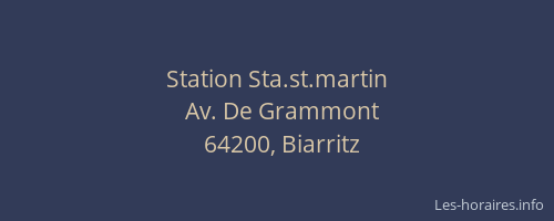 Station Sta.st.martin