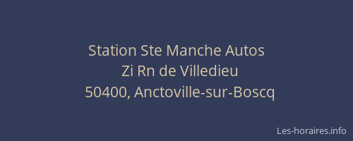 Station Ste Manche Autos