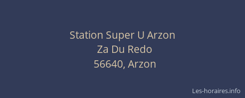 Station Super U Arzon