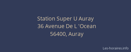 Station Super U Auray