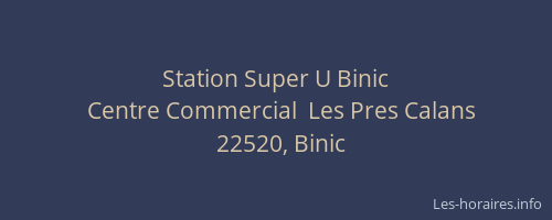 Station Super U Binic