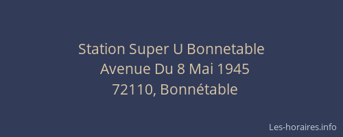 Station Super U Bonnetable