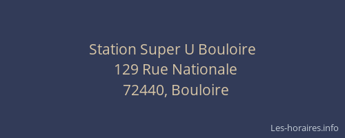 Station Super U Bouloire