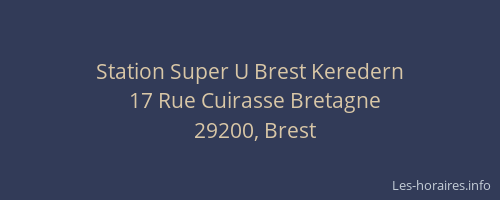 Station Super U Brest Keredern