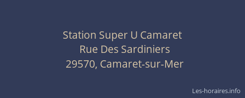 Station Super U Camaret