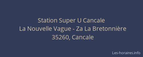 Station Super U Cancale