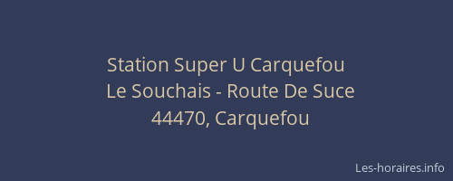 Station Super U Carquefou
