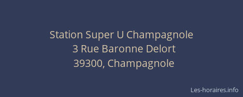 Station Super U Champagnole