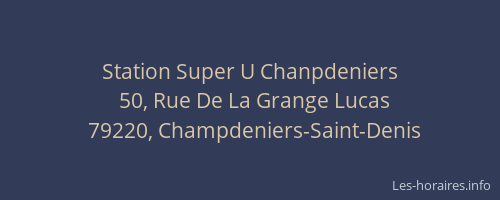 Station Super U Chanpdeniers