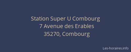 Station Super U Combourg