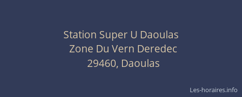 Station Super U Daoulas