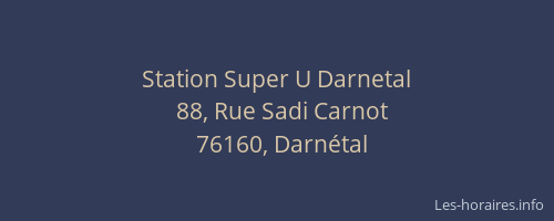 Station Super U Darnetal