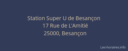 Station Super U de Besançon