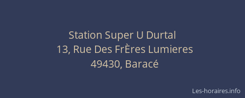 Station Super U Durtal