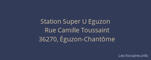 Station Super U Eguzon