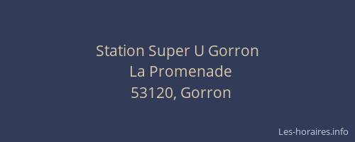 Station Super U Gorron