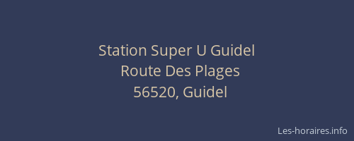 Station Super U Guidel