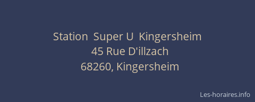 Station  Super U  Kingersheim