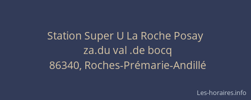Station Super U La Roche Posay