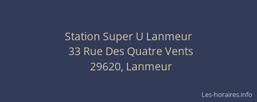 Station Super U Lanmeur
