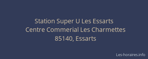 Station Super U Les Essarts