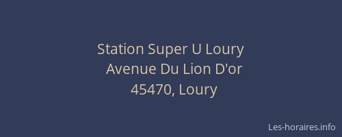 Station Super U Loury