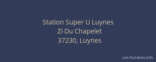Station Super U Luynes
