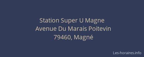 Station Super U Magne