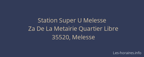 Station Super U Melesse