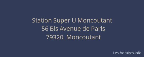 Station Super U Moncoutant