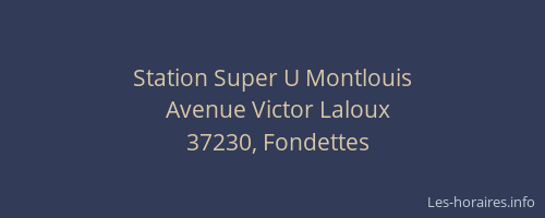 Station Super U Montlouis