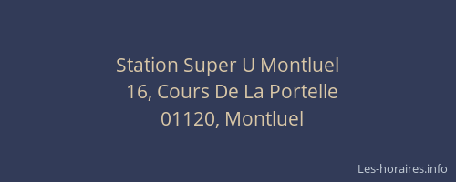 Station Super U Montluel