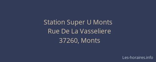 Station Super U Monts