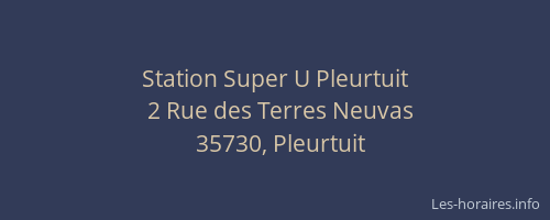 Station Super U Pleurtuit