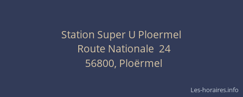 Station Super U Ploermel