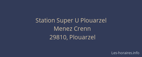 Station Super U Plouarzel