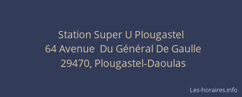 Station Super U Plougastel