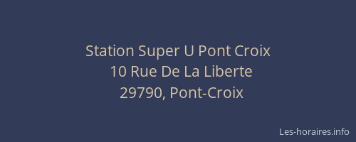 Station Super U Pont Croix
