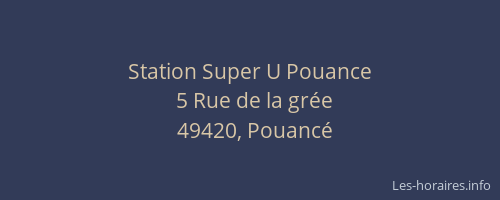 Station Super U Pouance