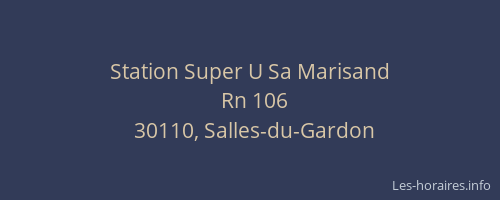 Station Super U Sa Marisand