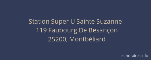 Station Super U Sainte Suzanne