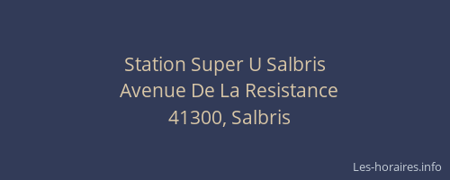 Station Super U Salbris