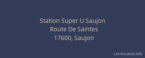 Station Super U Saujon