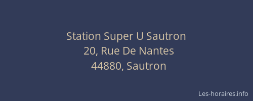 Station Super U Sautron