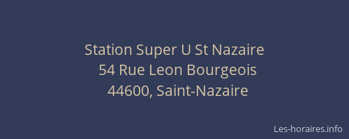 Station Super U St Nazaire
